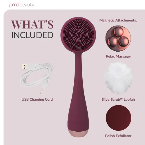 Miniatura 6 de PMD Beauty Clean Body - Elecrtic Smart Cleansing Device with Silicone Brush & Three Interchangeable Attachments to Cleanse, Exfoliate, & Massage Body