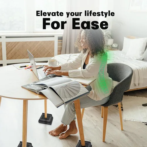 Miniatura 6 de ANNKUT Elevadores de cama de 1 pulgada resistentes, elevadores de muebles para cama, escritorio, mesa, sofá, sofá, elevadores de cama de gran