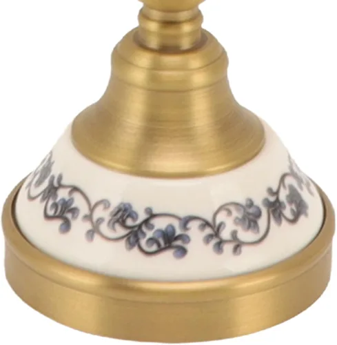 Miniatura 8 de Bath Towel Ring, Antique Brass Finish Wall Mounted Hand Towel Holder with Blue and White Porcelain Decal Hardware for Bathroom Kitchen