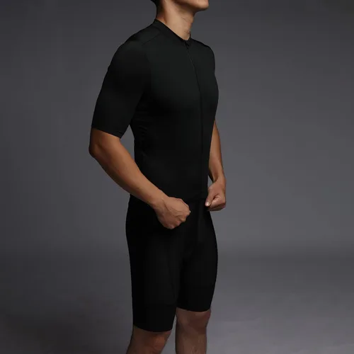Miniatura 4 de Maillot de ciclismo para hombre, con bolsillo con cremallera, manga corta, ligera, Aero Race Fit, camiseta de ciclismo UPF 50+