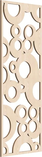 Miniatura 169 de Farwell Paneles de pared decorativos de madera con calado, 13 3/8 pulgadas de ancho x 34 3/8 pulgadas de alto x 1/4 de alto, roble rojo rojo