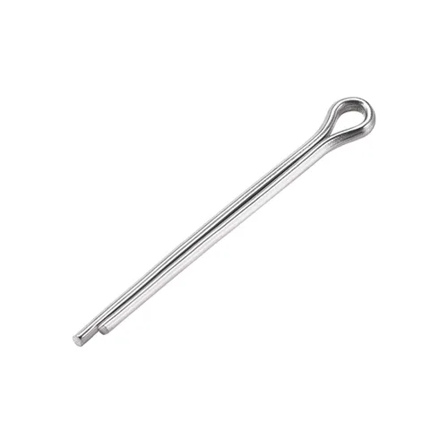 Miniatura 22 de uxcell Pasador de chaveta dividido, 0.039 in x 0.394 in, acero inoxidable 304, 2 puntas, llave de clip de sujeción en tono plateado, 30
