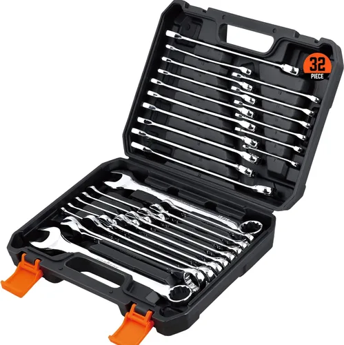 Miniatura 11 de HORUSDY Juego de llaves grandes con bolsa rodante SAE 6 piezas 15/16″, 1″, 1-1/16″, 1-1/8″, 1-3/16″, 1-1/4″ 12 puntos Acero al cromo
