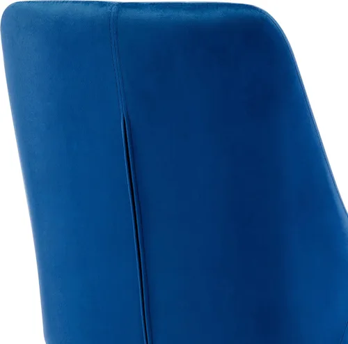 Miniatura 8 de DUHOME Juego de 2 sillas de comedor, sillas decorativas tapizadas sin brazos, silla de ocio con respaldo alto de mediados de siglo, silla de Azul