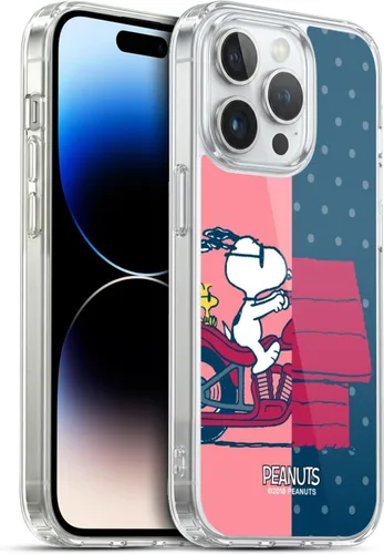 Miniatura 42 de Head Case Designs Funda de gel con licencia oficial de Peanuts Snoopy & Woodstock Halfs and Laughs [protección de grado militar] compatible