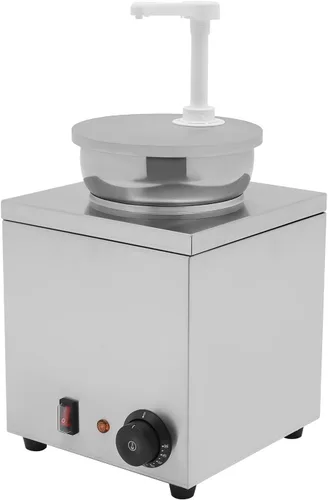 Dispensador de queso Nacho de 1.06 galones, calentador de dulce de azúcar caliente de acero inoxidable con bomba, dispensador de dulce de azúcar