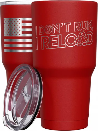 Miniatura 18 de We The People Holsters - Momma Bear - Vaso de café - Taza de viaje de café con bandera americana - Vaso grabado - Vaso termo doble - 30 onzas