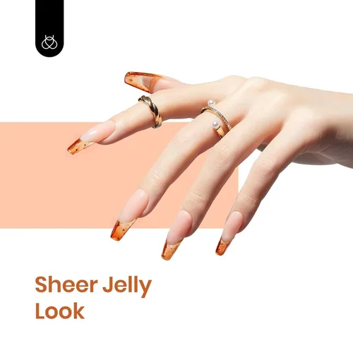 Miniatura 3 de Beetles - Kit de 6 colores de esmalte de gel de uñas, colores transparentes, translúcidos, marrón, rojo, azul, verde, naranja, primavera, lámpara