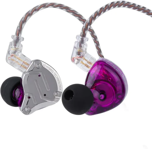 Linsoul KZ ZS10 Pro, auriculares intraaurales monitor de 5 controladores 4BA+1DD, auriculares HiFi con cable, auriculares para juegos, auriculares