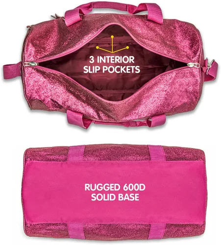Miniatura 6 de Bixbee Bolsas de lona para niños, rubí frambuesa (Ruby Raspberry), L, Bolsa de lona