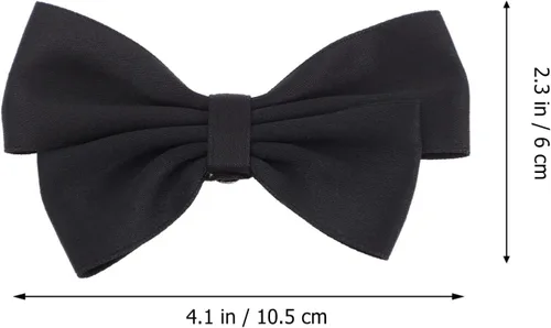 Miniatura 2 de LIFKOME Black Bow Shoe Clips Ribbon Detachable Shoes Buckle Wedding Bridal Shoe Buckle Shoe Charms Decoration for DIY
