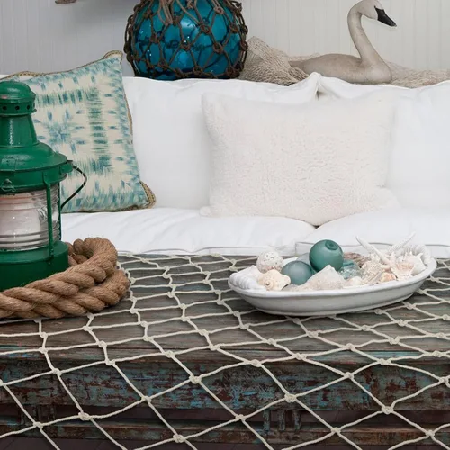 Miniatura 7 de Paquete de 2 Decoraciones de Red de Pesca para Fiesta Beige