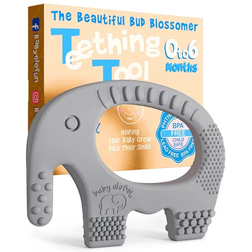 Miniatura 15 de Juguetes de dentición Baby Elefun para bebés 5X Alivio del dolor Sin retraso 0-6 meses Azul 34-38 Azul