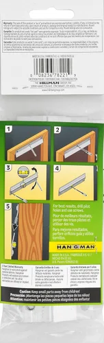 Miniatura 3 de Hillman 122371 Hangman - Sistema para colgar cuadros, 6 pulgadas