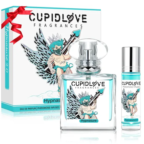Hypnasure 2.0 - Colonia de feromón original para hombres, 1.7 fl oz+0.3 fl oz, set de viaje, regalo con infusión de feromona, perfume EDP, fragancia