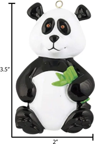 Miniatura 3 de Elves - Adornos personalizados de animales 2025 – Adornos de panda de bambú para árbol de Navidad, panda, decoraciones de Navidad, animales