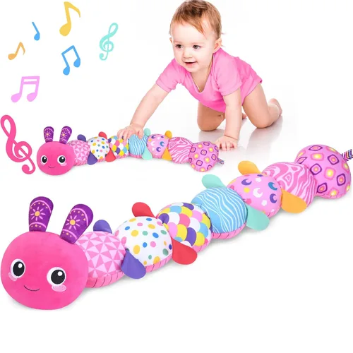 KMUYSL Juguetes para Bebés 0-6 6-12 Meses, Juguete de Peluche Musical Sensorial de Animales para 0 1 2 3 4 5 6+ Meses, Juguete de Peluche con