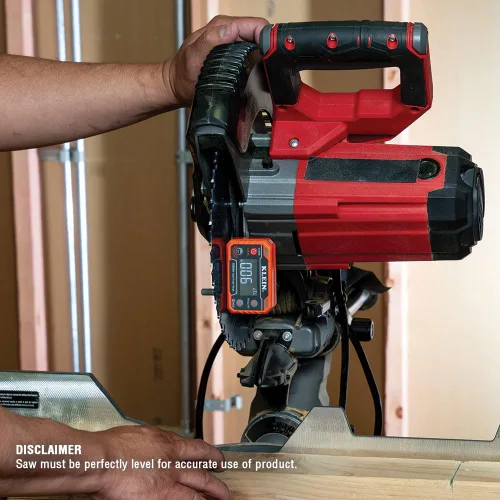 Miniatura 4 de Klein Tools 935DAA Medidor electrónico digital de nivel y ángulo, alerta LED, ángulos de medición y ajuste, rangos de 0-90 y 0-180 grados