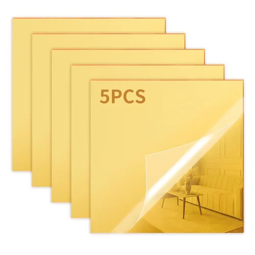 Miniatura 9 de Paquete de 4 hojas acrílicas espejadas plateadas de 8 x 12 pulgadas, hojas acrílicas de espejo de 1/8 pulgadas de grosor para manualidades de corte