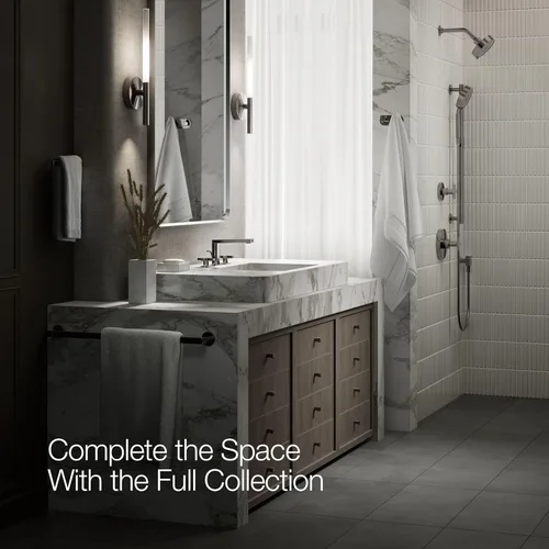 Miniatura 10 de Kohler 73060-3-TT Composed Grifo de lavabo de baño con asas cruzadas, 1.2 gpm, titanio vibrante