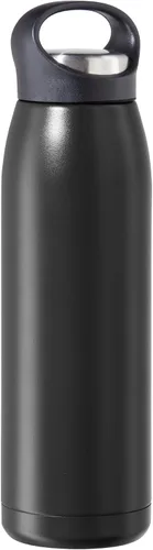 Miniatura 2 de OGGI Freestyle - Botella de agua aislada de acero inoxidable, doble pared aislada al vacío, termo de viaje, 23 onzas (23.0 fl oz), color negro