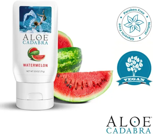 Miniatura 4 de Aloe Cadabra Lubricante personal con sabor e hidratante vaginal, lubricante orgánico de aloe comestible para hombres, mujeres y parejas, no mancha