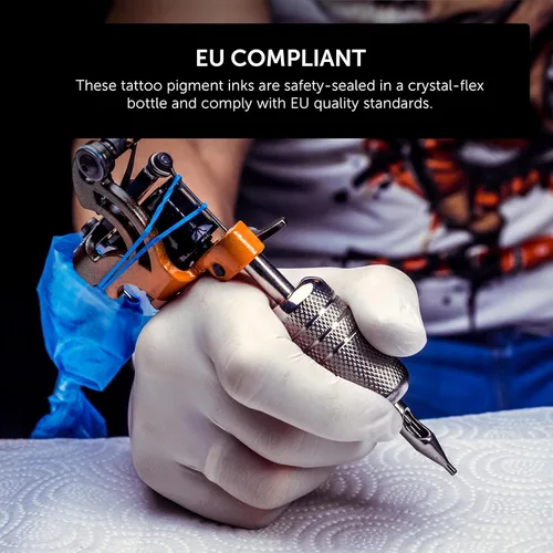 Miniatura 5 de Tinta de tatuaje marrón de fama mundial, tinta vegana y profesional, fabricada en Estados Unidos, chocolate avellana, 1 onza