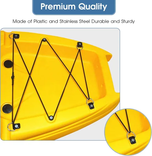 Miniatura 3 de Anillos de amarre de anclaje para cargas, anillos D de aparejo de pesca de kayak con tornillos M6, anillo en D para kayak para barco, canoa, kayak