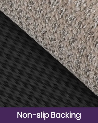 Miniatura 7 de DEXI Tapete para puerta delantera, 17 x 30 pulgadas, parte trasera de goma antideslizante, tapete de bajo perfil absorbente para la entrada