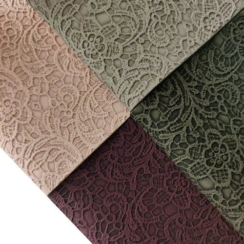 Miniatura 2 de Hojas de cuero sintético con textura de flores de 8 x 12 pulgadas (8.3 in x 11.8 in), diseño retro de otoño, tela sintética para lazos de cuero