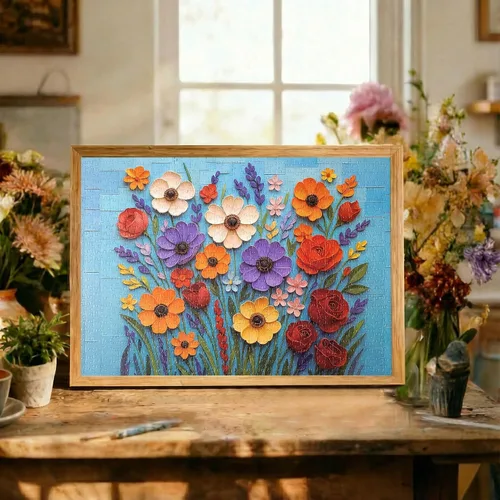Miniatura 2 de Rompecabezas para adultos, 1000 piezas, rompecabezas de flores y plantas, rompecabezas de paisaje natural, rompecabezas de flores de primavera