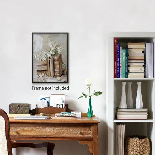 Miniatura 4 de Pósters de Libros Antiguos Victorianos Carteles Academia Ligera Arte Floral Botánico de Pared Pintura al Óleo Estética Preppy Vintage Impresiones
