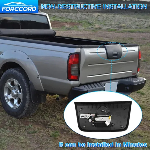 Miniatura 5 de Ajuste personalizado para manija de portón trasero Toyota Tundra 2000-2006, manija de pestillo de cierre plateada, accesorios de reemplazo para auto