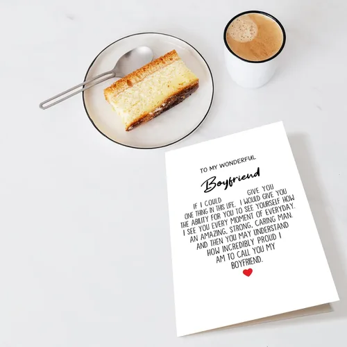 Miniatura 4 de Tarjeta de felicitación sincera de Chenive para novio, tarjeta de cumpleaños para novio, tarjeta de aniversario para él, Qué increíblemente