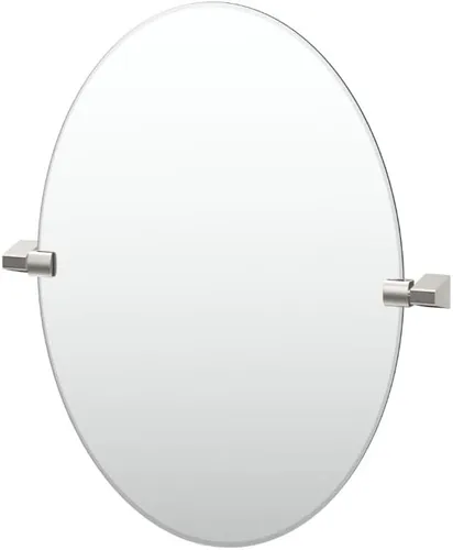 Miniatura 21 de Gatco 5679SM - Espejo rectangular sin marco, 24 pulgadas, latón cepillado negro mate combinado