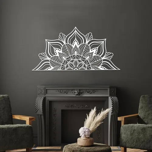 Miniatura 8 de ESTART Arte de Pared de Metal Grande Mandala, Decoración de Pared Única de Flor de Loto, Adecuada para Decoración de Oficina y Hogar en Interiores