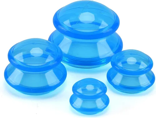 Juego de terapia de ventosas de silicona, juego profesional de ventosas para estudio y hogar, tazas de masaje chinas, para reducción de celulitis,