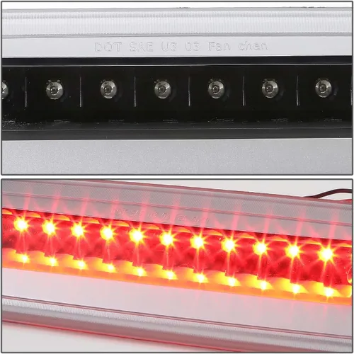 Miniatura 3 de ADN Motoring tercera luz de freno, Negro