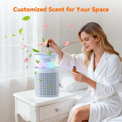Miniatura 6 de AIRROMI Purificador de aire para mascotas para el hogar y el dormitorio, filtro de carbón activado HEPA, elimina la caspa y el olor de las mascotas