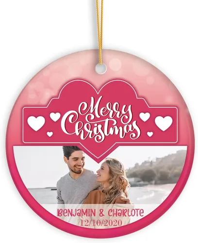 Miniatura 14 de Adorno de bebé de primera Navidad con foto personalizada, adorno de árbol de Navidad con foto personalizada, adorno de recuerdo de bebé, regalo