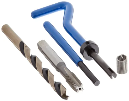 E-Z LOK SK40410 Kit de reparación de roscas helicoidales métricas para metal, insertos roscados de alambre de acero inoxidable 304, tamaño de rosca