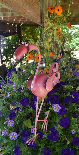 Miniatura 2 de Sunset Vista Design - Decoración de jardín animada, 18 pulgadas, flamenco