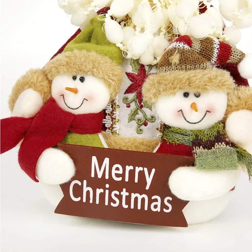 Miniatura 2 de Tvoip Decoración de Navidad, muñecos de nieve, Papá Noel, muñeco de nieve, adornos colgantes, decoración de mesa, regalo