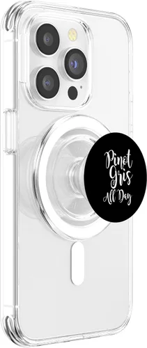 Miniatura 3 de Pinot Gris All Day - Cute Wine Lovers Gift for Women PopSockets MagSafe PopGrip for iPhone