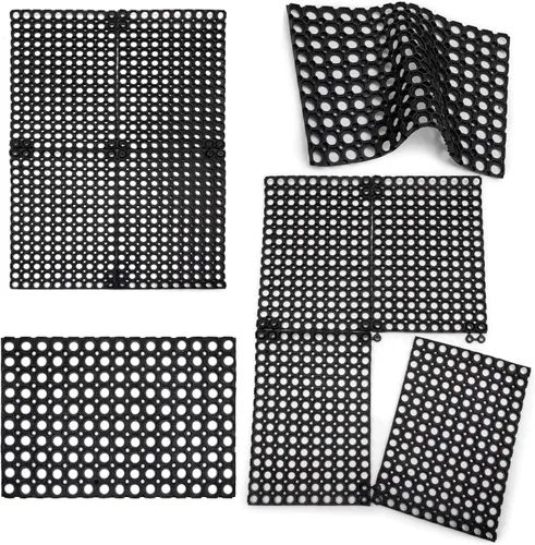 Miniatura 6 de SafetyCare, Tapete para piso resistente flexible de goma con drenaje, tapete de confort antifatiga, Estilo Restaurant y Bar, 24 x 16 pulgadas.