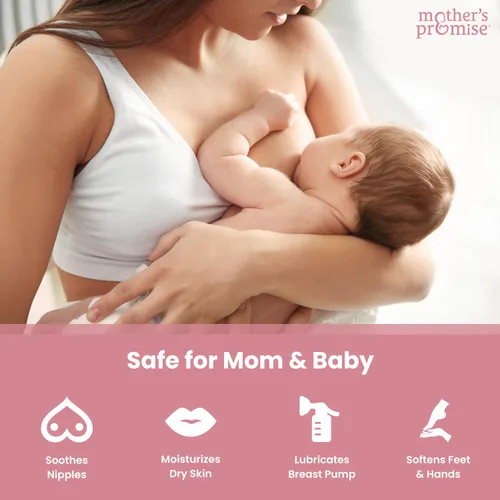 Miniatura 9 de Manteca de pezón orgánica para madres lactantes Crema de pezón sin lanolina, segura para madres y bebés lactantes No es necesario lavar