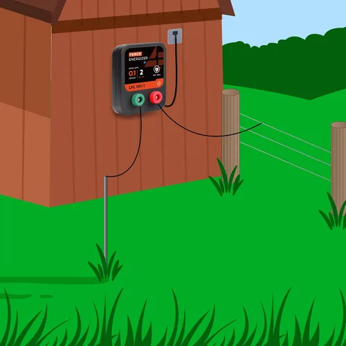 Miniatura 4 de Electric Fence Charger, 2 Mile 8 Acres Electric Fence Energizer, 0.1 Joule Ac Powered Output Voltage 5100v, for Preventing Wild Animals Intruding