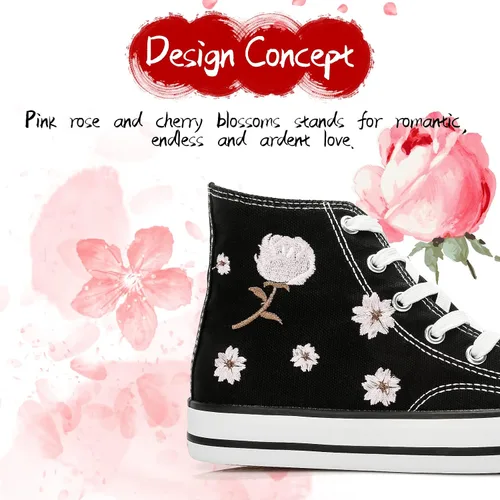 Miniatura 3 de kufeiti - Tenis de lona de alta calidad para mujer zapatos de lona con cordones color blanco y negro casuales para caminar