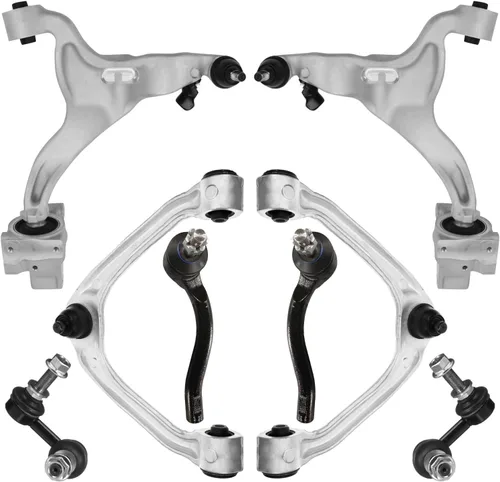 Miniatura 365 de Detroit Axle - Kit de brazos de control de extremo delantero de 8 piezas para Dodge Dakota 00-04, Durango 00-03, 4 brazos de control superior e