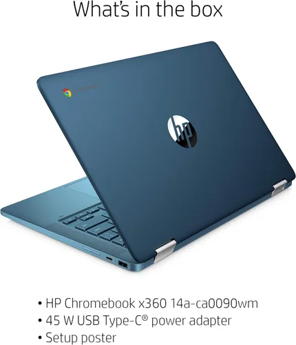 Miniatura 7 de Portátil HP X360 14a Chromebook 14" Pantalla táctil HD, Entretenimiento desde cualquier ángulo Intel Celeron, 4GB LPDDR4 64GB eMMC WiFi Cámara web